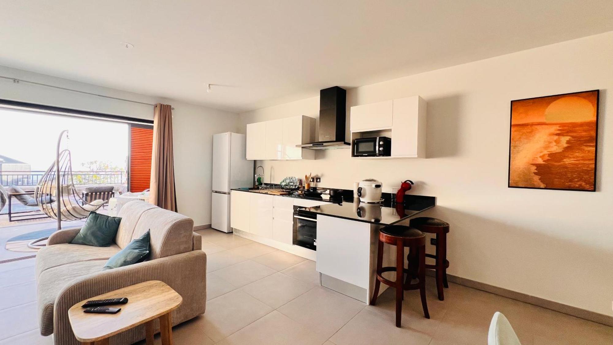 Le Reve Bleu Grand Anse Apartment เปอตี อีเลอ ภายนอก รูปภาพ