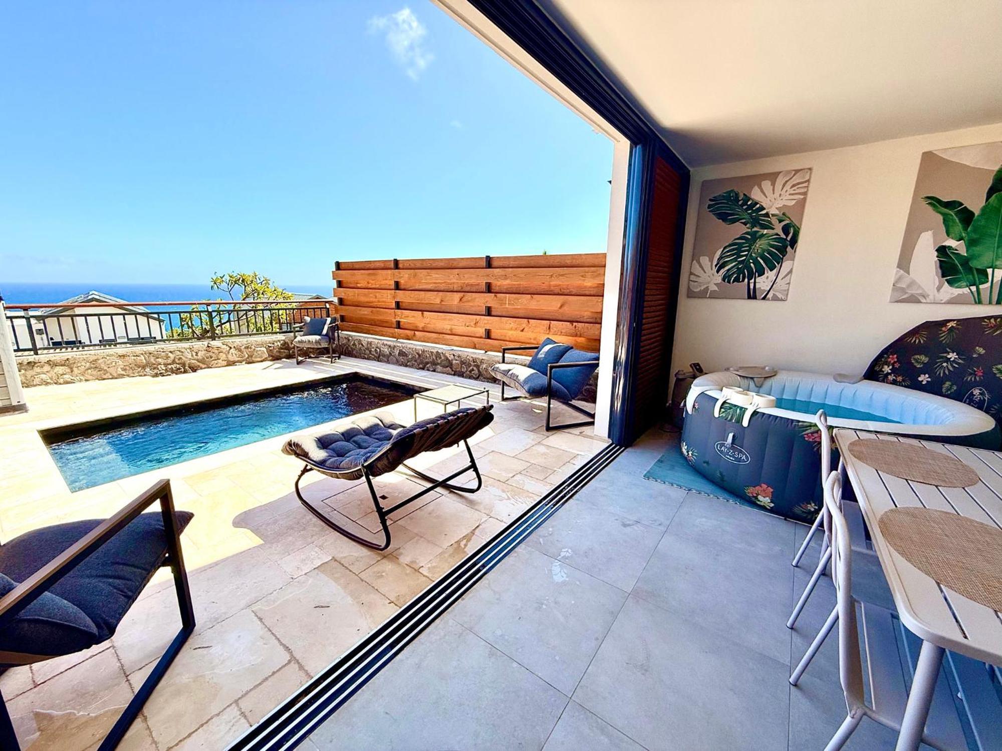 Le Reve Bleu Grand Anse Apartment เปอตี อีเลอ ภายนอก รูปภาพ